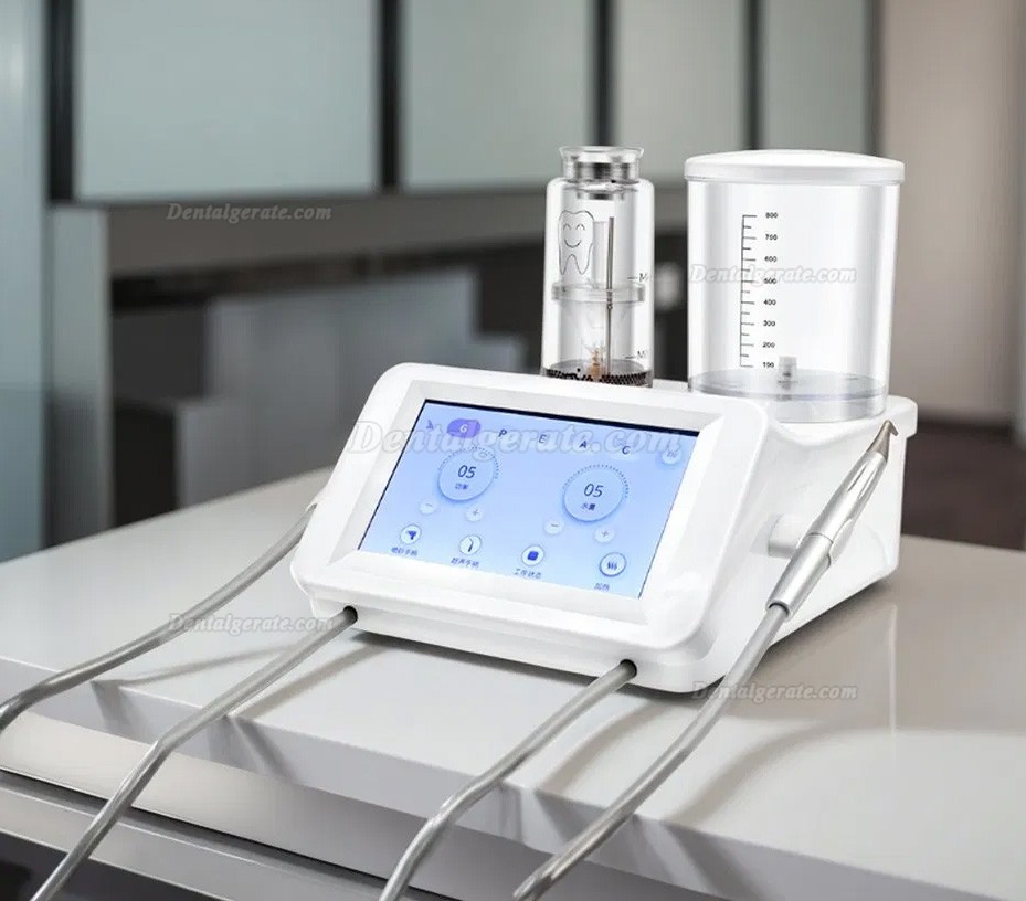 Dentales Ultraschall Scaler und Pulverstrahlger&auml;t System f&uuml;r die Parodontaltherapie &ndash; 2-in-1-System PT-A